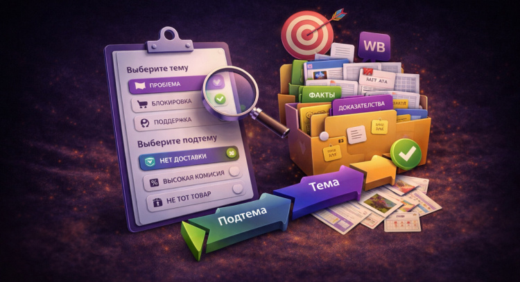 13.3.2 - Как выбирать тему, подтему и доказательства для обращения на Wildberries